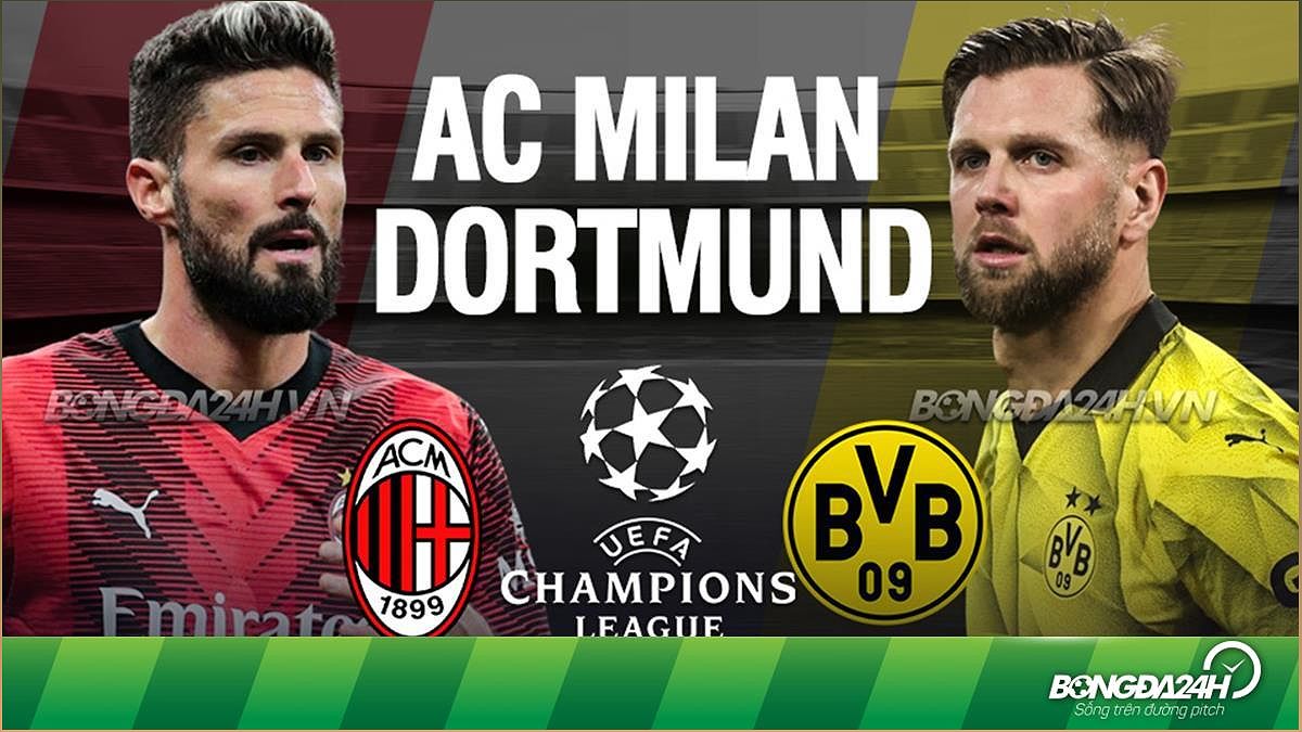 AC Milan vs Dortmund: Trận đấu quyết định tại Champions League